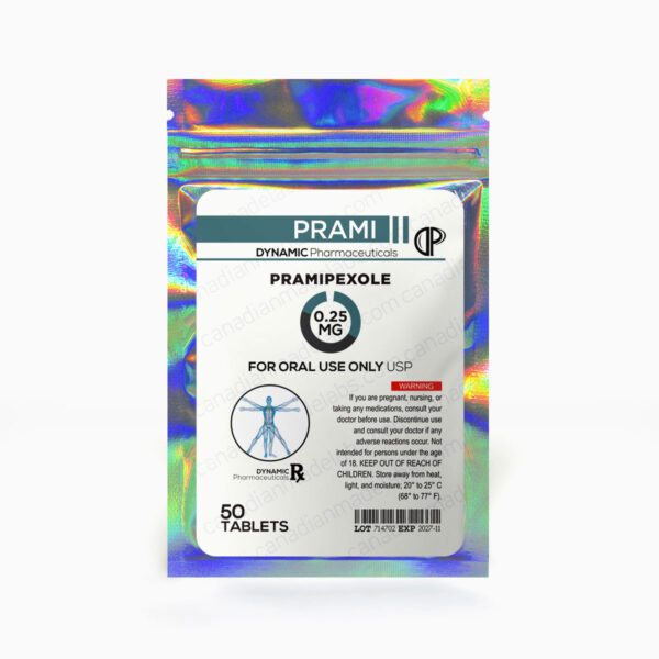 Pramipexole (0.25mg) (50 Tablets) | Canadian Made Labs